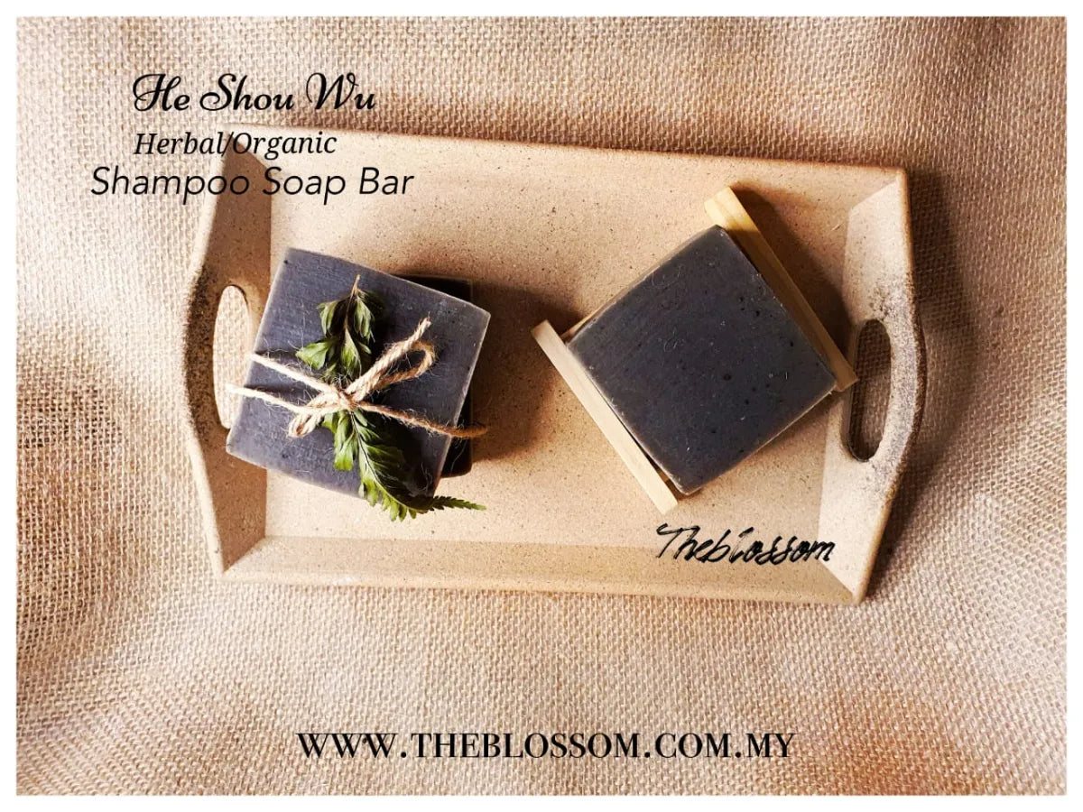 Hair Darkening Shampoo Soap-He Shou Wu/Anti-hair loss/Ginger/He Shou Wu Hair Care Soap/Pure Natural Handmade/Organic/Herbal Handmade Soap Cold Process