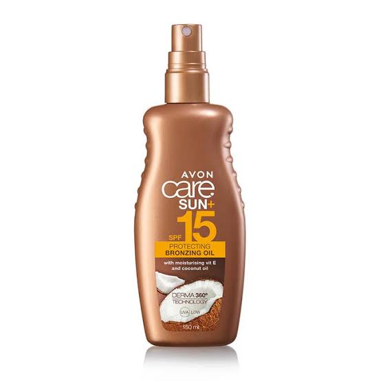 Avon care sun+ spf15 protecting bronzing oil 150ml