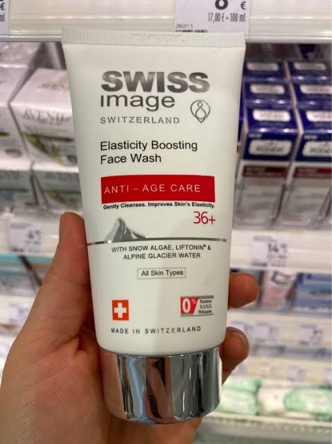 swiss image elasticity boosting face wash