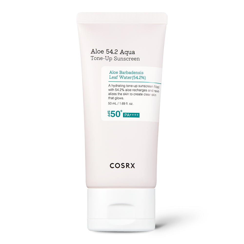 [COSRX OFFICIAL] Aloe 54.2 Aqua Tone-up Sunscreen SPF 50+ PA++++ 50ml, Aloe Extract 54.2%, Whitening, Hydrating, Mild Sunscreen