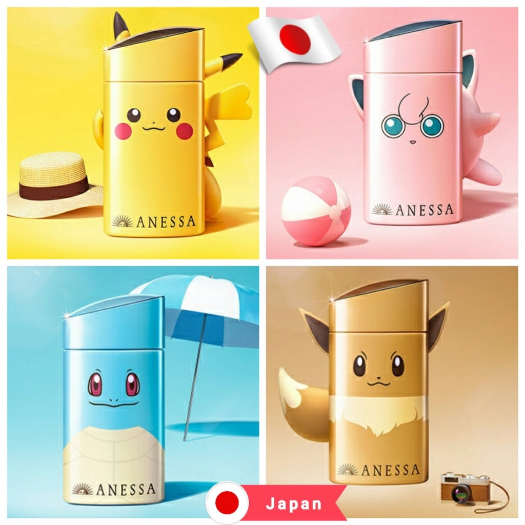 Shiseido - ANESSA × Pokemon Perfect UV Sunscreen Skincare Milk 60ml ANESSA Small Gold Bottle Sunscreen Pokémon Limited Edition 60ml