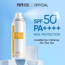 PAPA FEEL All Day Light Uv Sunscreen Mist SPF50 PA++++ Whitening Sunscreen Spray Outdoor Sport Sunblock For Sensitive Skin 50ML