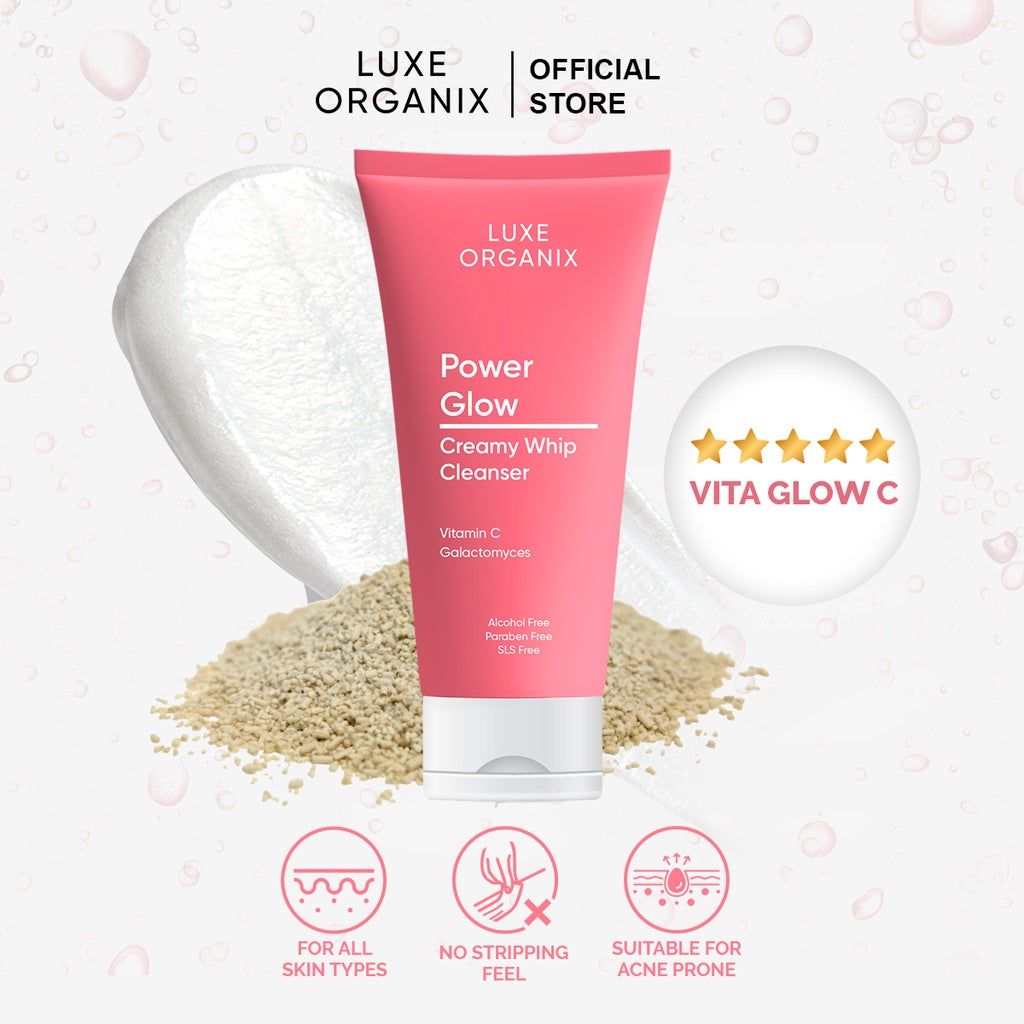 Luxe Organix Power Glow Galactomyces Brightening Vitamin C Cleanser 150ml