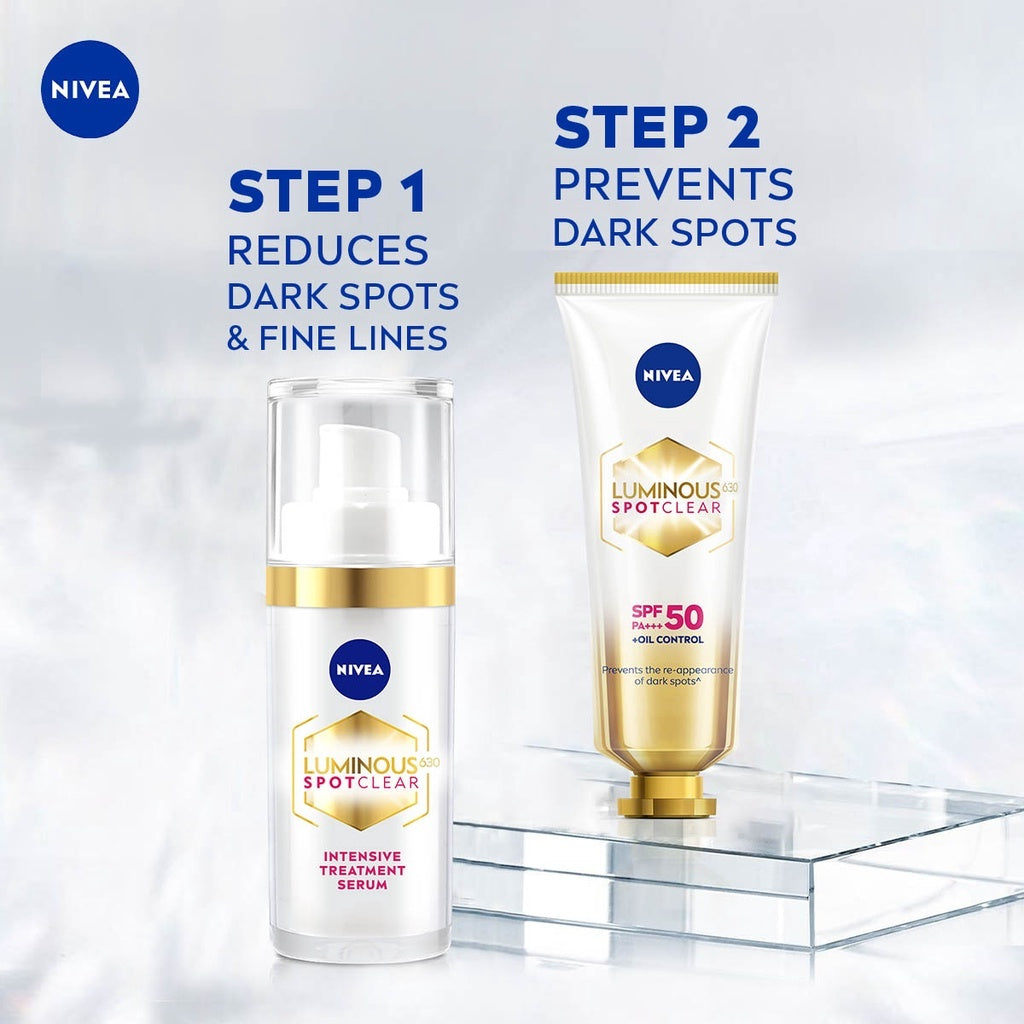 Nivea in Luminous 630 Spotclear Intensive Treatment Serum 30ml/Sun Protect 40ml