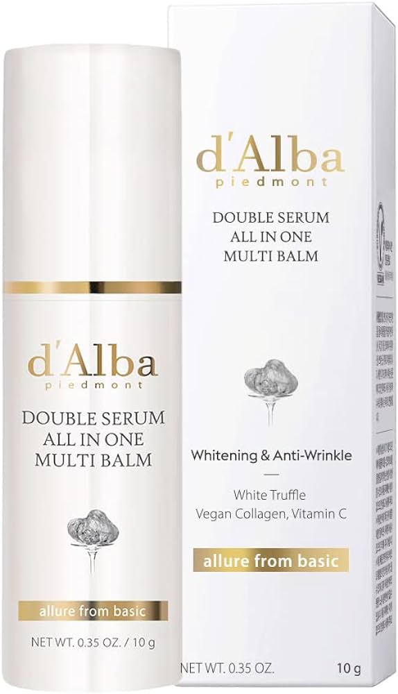 d'Alba_Store Italian White Truffle Double Serum All-In-One Multi-Balm 10g, Core Stick 3-In-1 Treatment