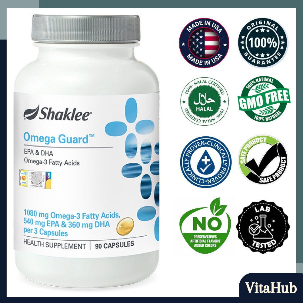 Original Shaklee Omega Guard Premium Fish Oil Pharmaceutical Grade 1080mg Omega 3-Fatty Acid