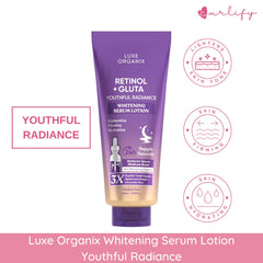 Luxe Organix Niacinamide + Arbutin / Milk + Gluta / Retinol + Gluta Whitening Serum Lotion