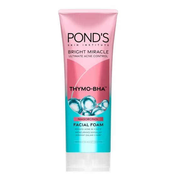 Ponds Bright Miracle Thymo-BHA Niasorcinol Facial Foam