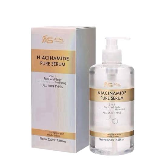 Ashly Shine Niacinamide Pure Serum 2 in 1 Whitening And Hydrating