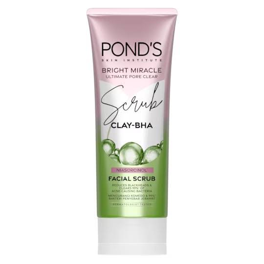 Ponds Bright Miracle Clay - BHA Niasorcinol Facial Scrub