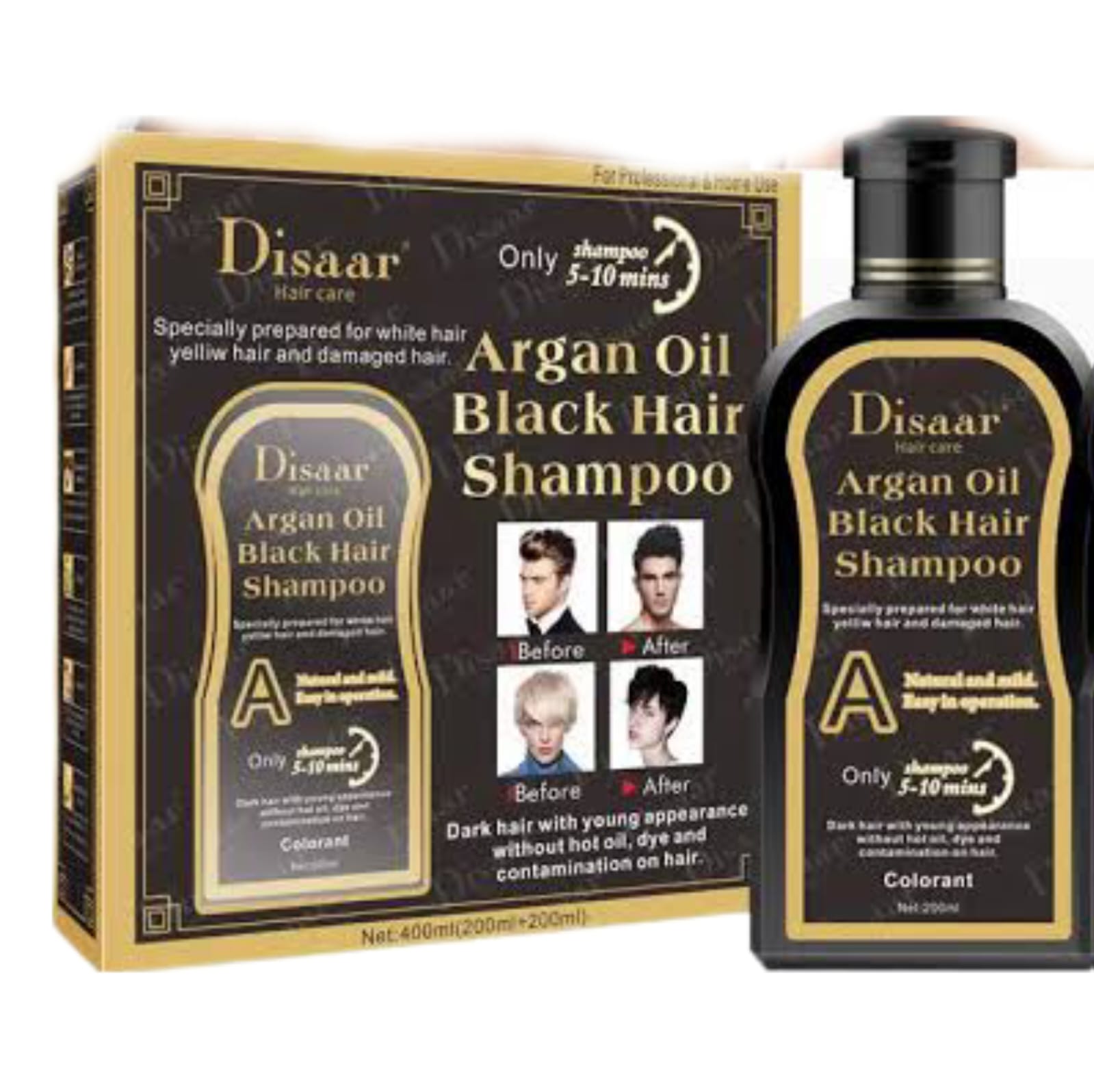 Disaar Hair Care Argan Oil Black Hair Shampoo