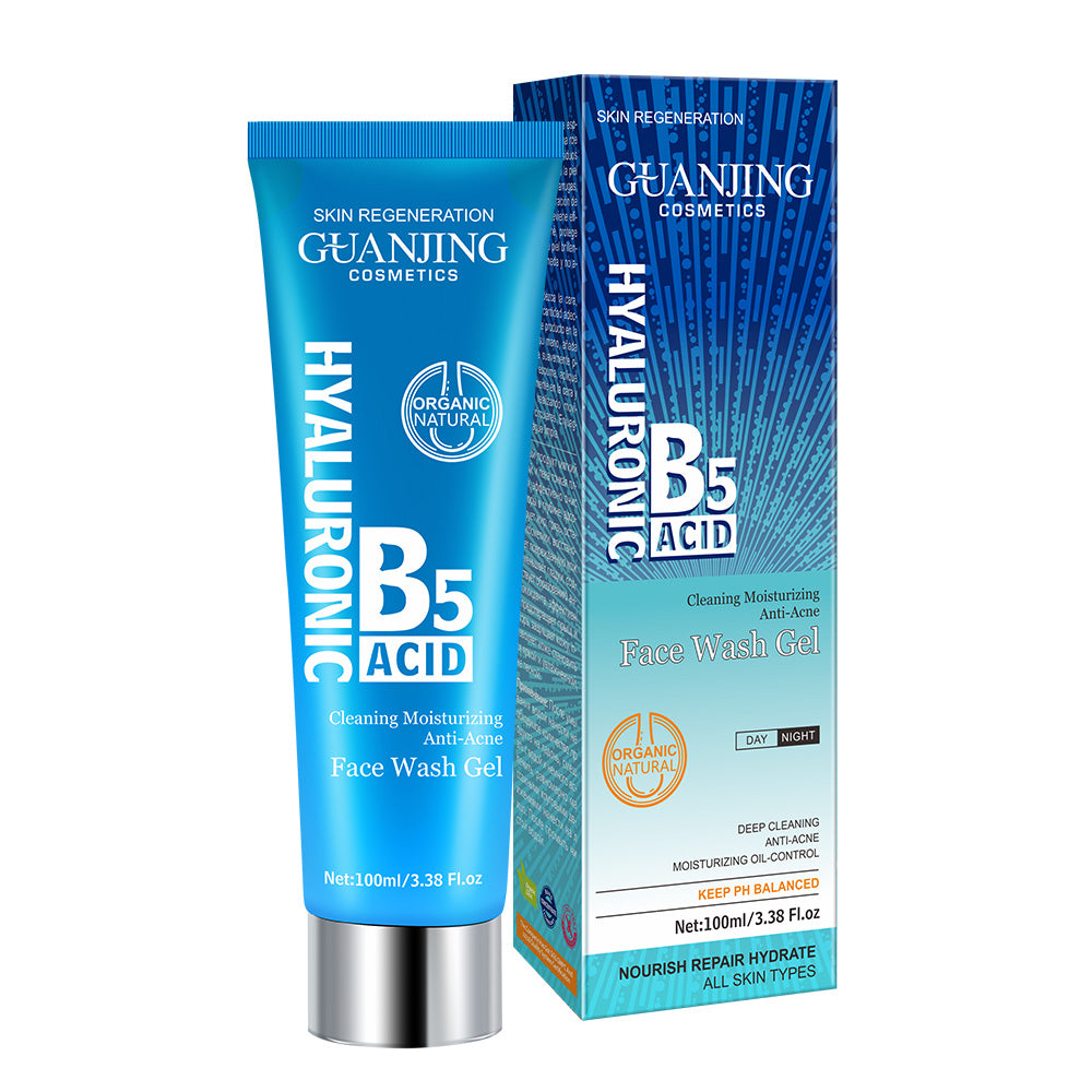 Guanjing Cosmetics Hyaluronic B5 Acid Face Wash Gel 100ml