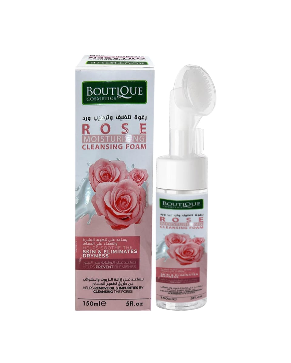 Boutique Cosmetics Rose Moisturizing Cleansing Foam