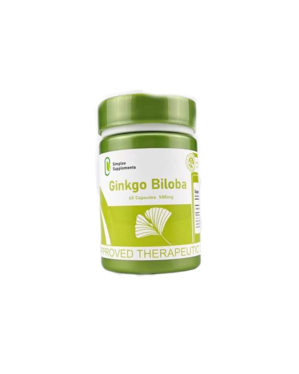 Simplee Supplements Ginkgo Biloba 60 Capsules 500mg 