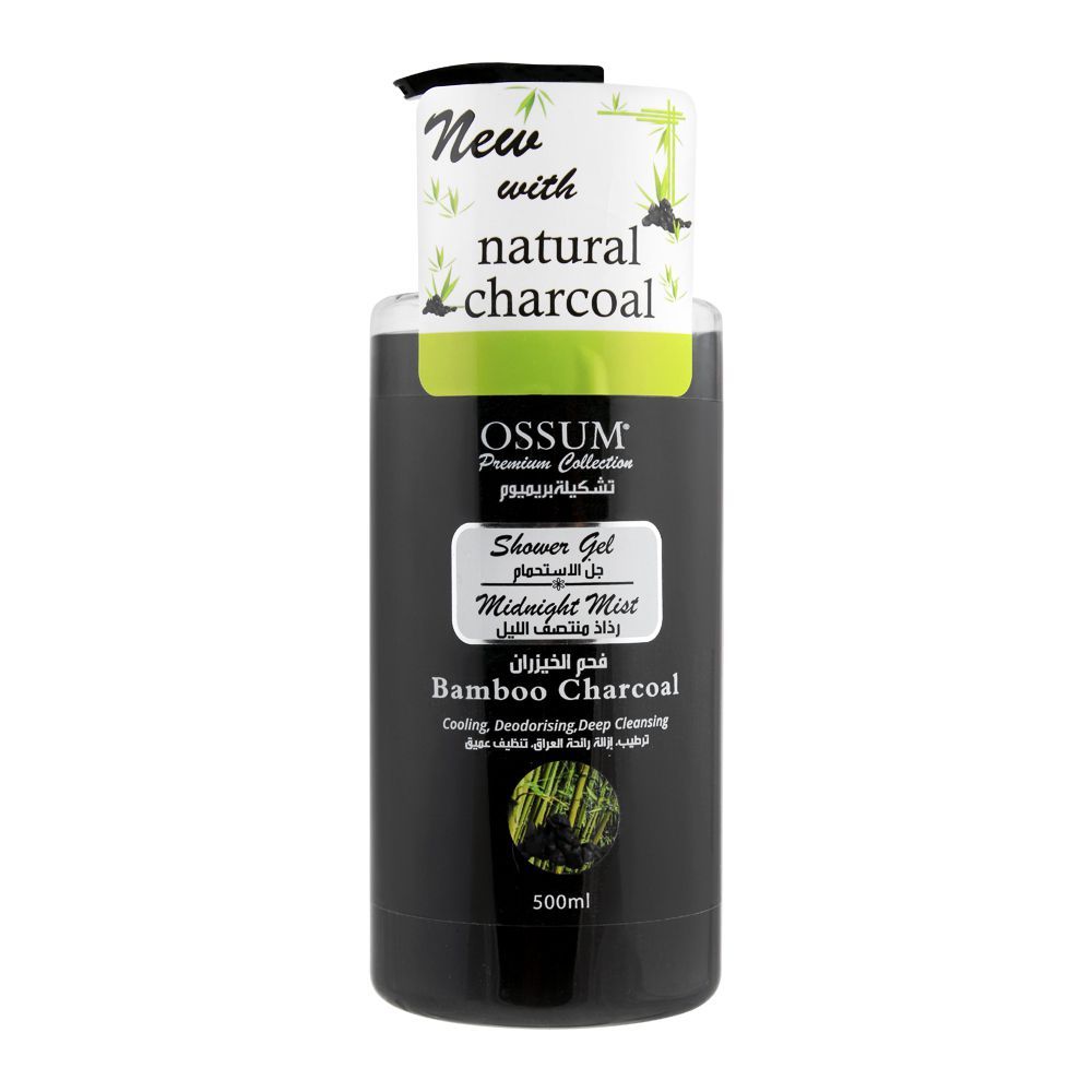Ossum Shower Gel Midnight Mist Bamboo Charcoal 500ml