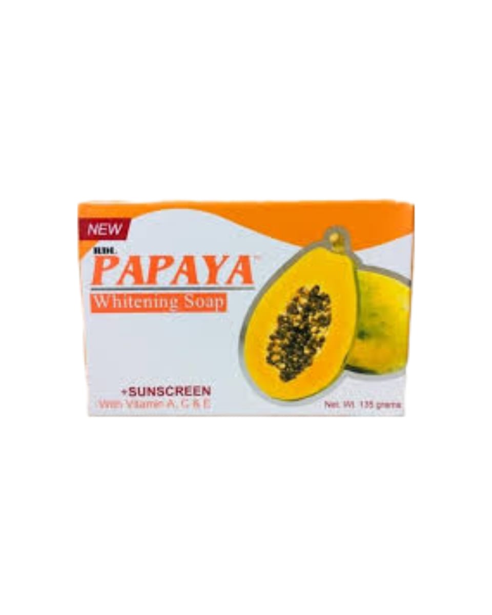 Papaya Whitening Soap Sunscreen With Vitamin A,C&E 135G