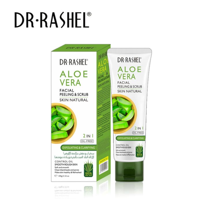 Dr.rashel Aloe Vera Facial Peeling & Scrub Exfoliating & Clarifying 100g