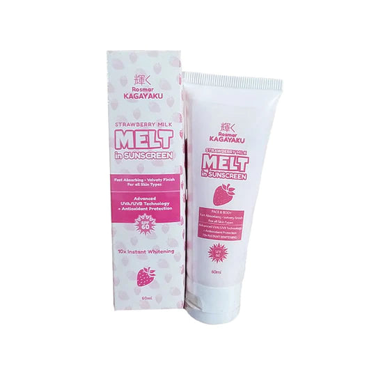 Rosmar Kagayaku Strawberry Milk Melt In Sunscreen 60ml