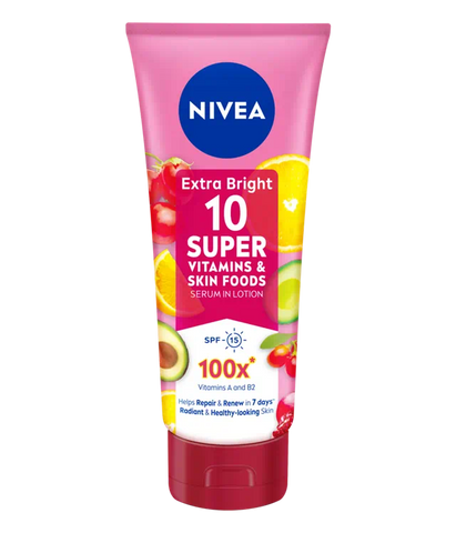 Nivea Extra Bright 10 Super Vitamins & Skin Foods Serum 