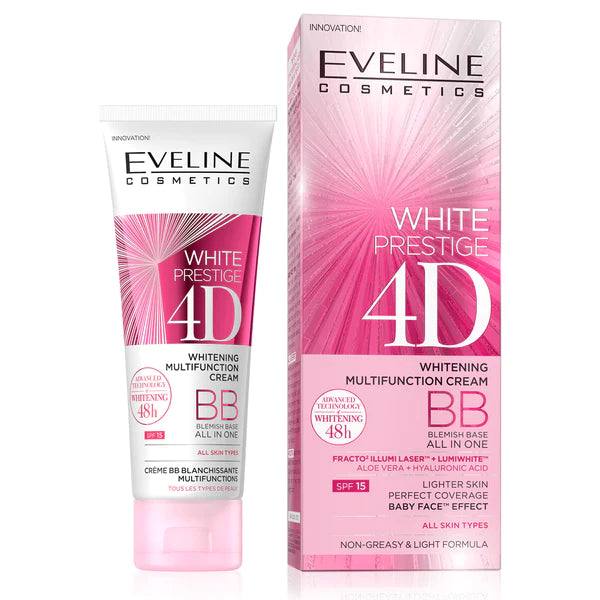 Eveline Cosmetics White Prestige 4D Whitening MultiFunction Cream BB 50ml