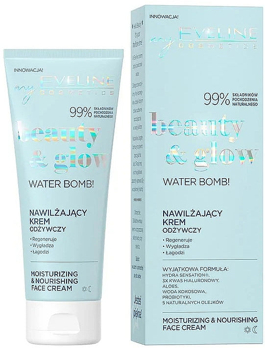 Eveline Cosmetics Beauty & Glow Water Bomb Moisturizing And Nourishment Cream
