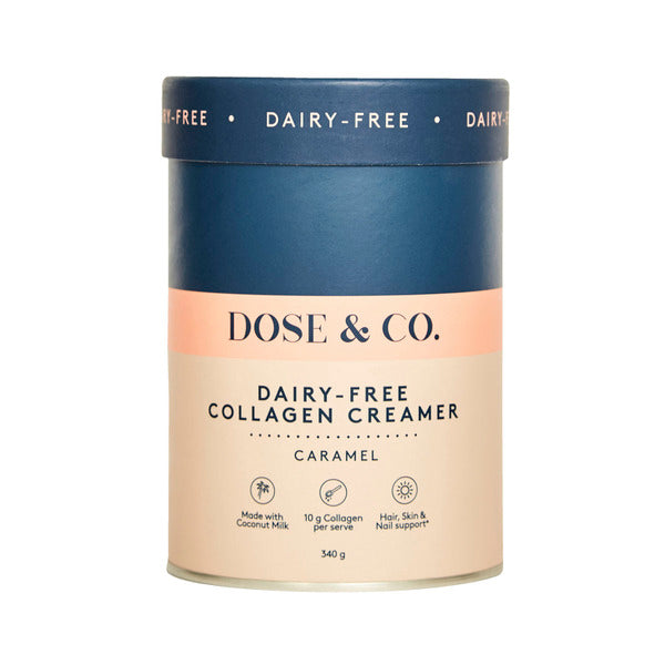 Dose & Co Dairy-Free Collagen Creamer Caramel 340 g