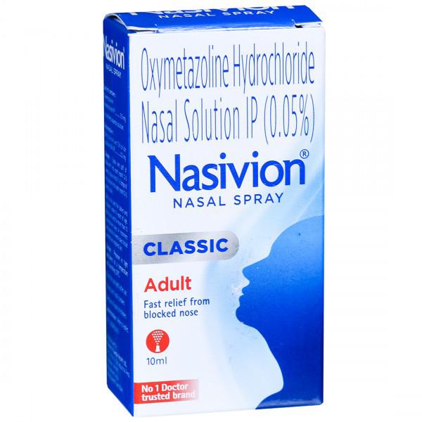 Nasivion Nasal Spray Classic Adult 10ml