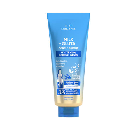 Luxe Organix Milk + Gluta Gentle Bright Whitening Serum Lotion