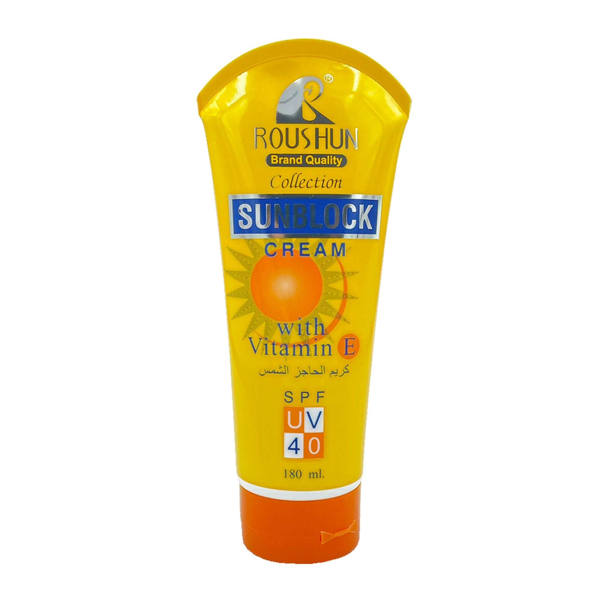 Roushun SPF 40 Sunblock Cream With Vitamin E 180ml