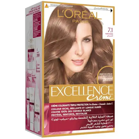 L'OREAL Excellence Hair Color Light Blonde 7.1