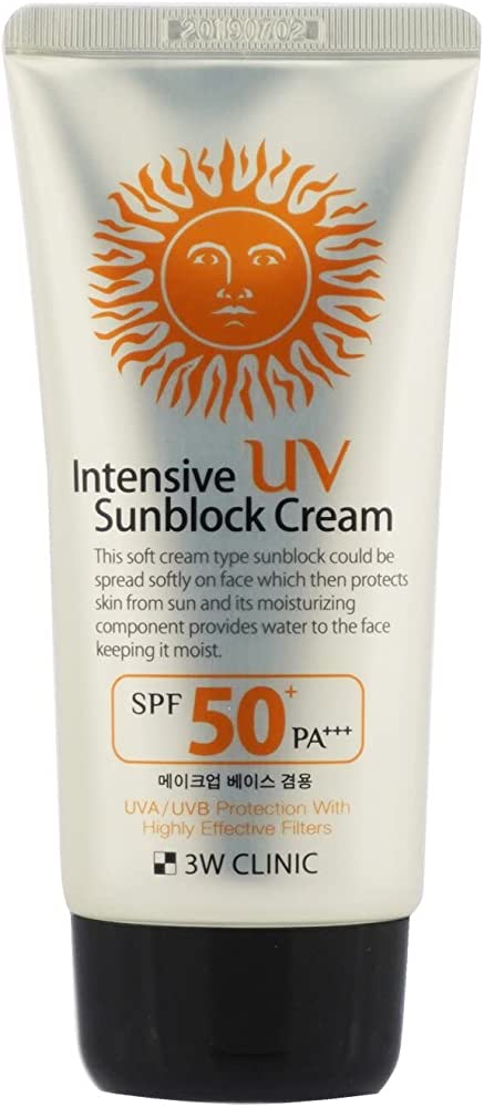 3W Clinic Intensive UV Sunblock Cream SPF50