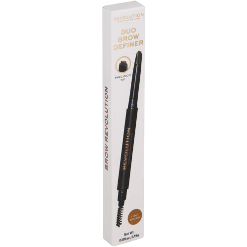 Makeup Revolution Duo Brow Pencil Dark Brown