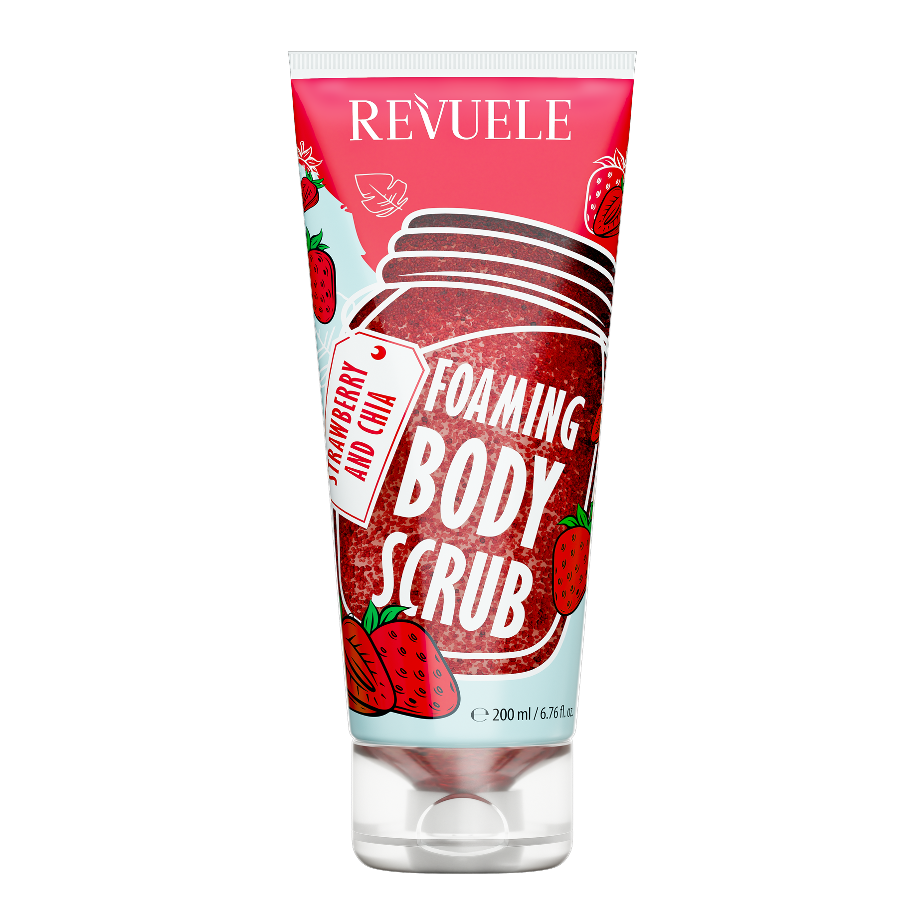 Revuele Foaming Body Scrub Strawberry & Chia 200ml