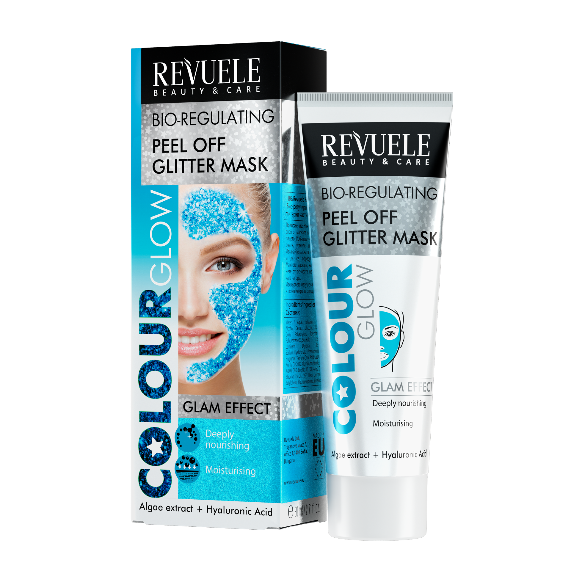 Revuele Bio-Regulating Peel Off Glitter Mask Glam Effect