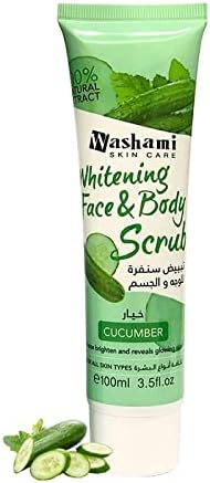 Washami Skin Care Whitening Face & Body Scrub Cucumber 100ml