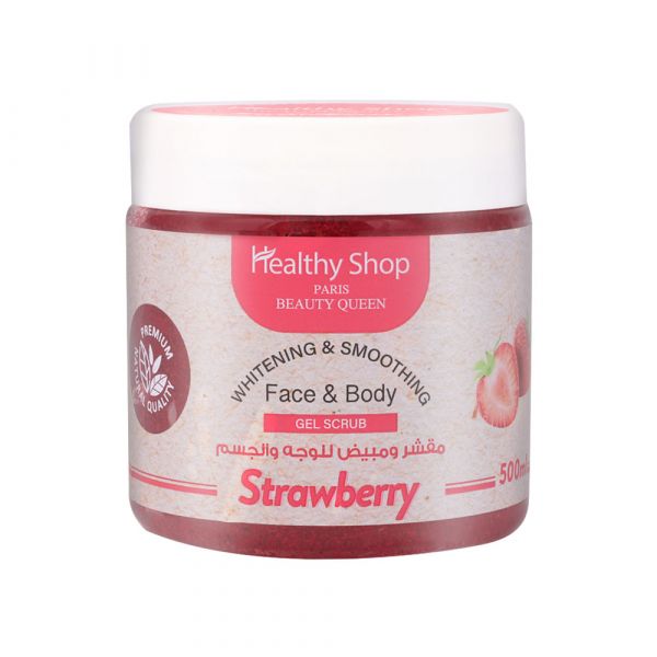Healthy Shop Face & Body Scrub Strawberry 500ml