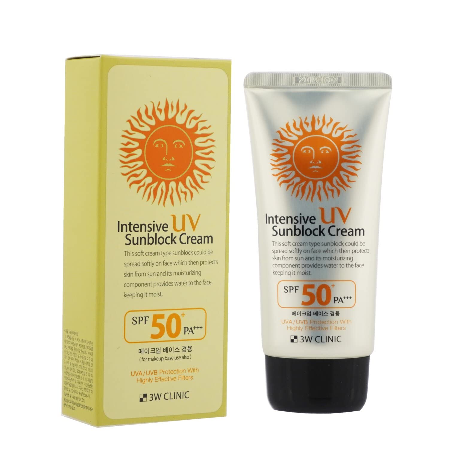 3W Clinic Intensive UV Sunblock Cream SPF50