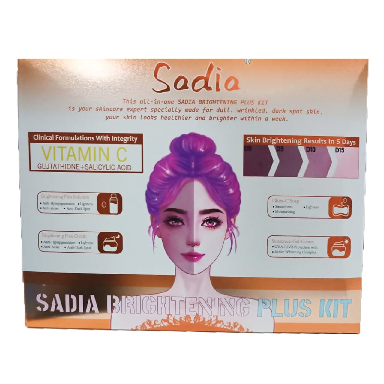 Sadia Brightening Plus Kit Vitamin C