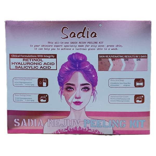 Sadia Rejuv Peeling Kit Retinol Hyaluronic Acid Salicylic Acid