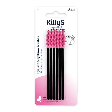 KillyS Eyelash And Eyebrow Brushes 6 Pcs