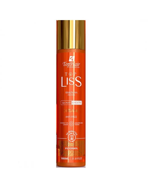 Top Hair Cosmetics Top Liss Brazilian Protein Glossy Smooth Anti-Frizz