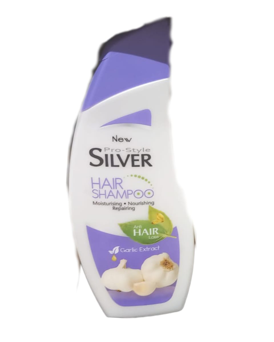 Pro Style Silver Hair Shampoo Garlic Extract