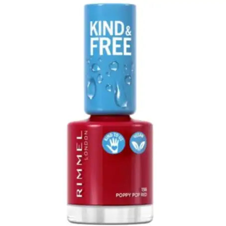 Rimmel Kind & Free - Nail Polish - 156 Poppy Pop Red