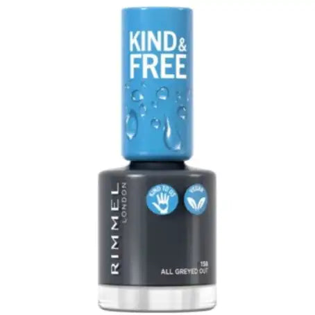 Rimmel Kind & Free - Nail Polish - 158 All Greyed Out