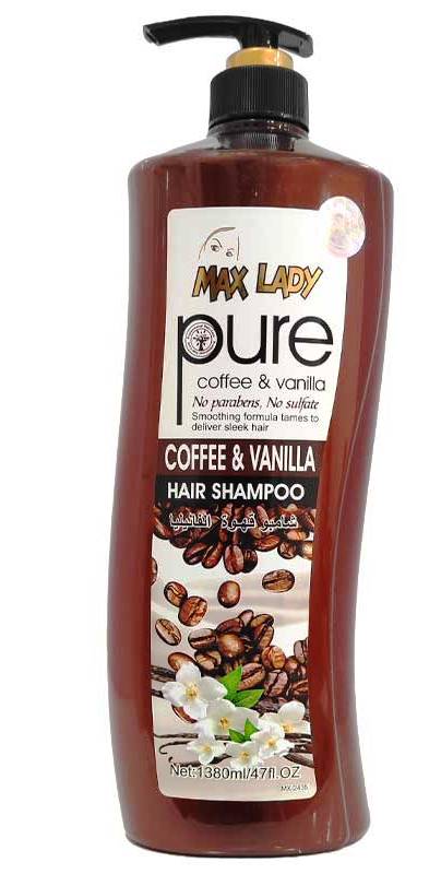 Maxlady Pure Coffee & Vanilla Hair Shampoo 1380ml
