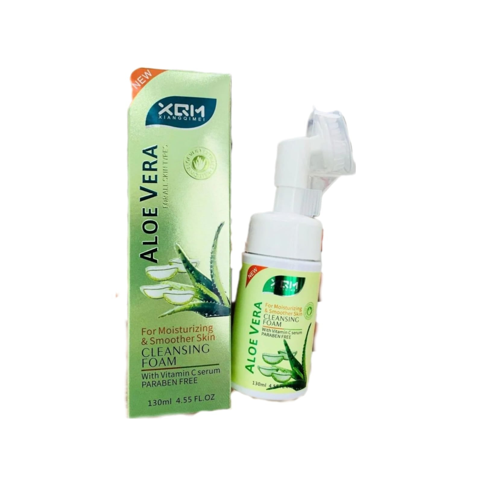 XQM Aloe Vera Cleansing Foam With Vitamin C Serum - 130ml