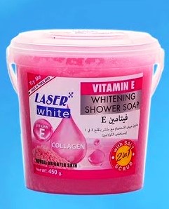 Laser White Vitamin E Whitening Shower Soap 450g