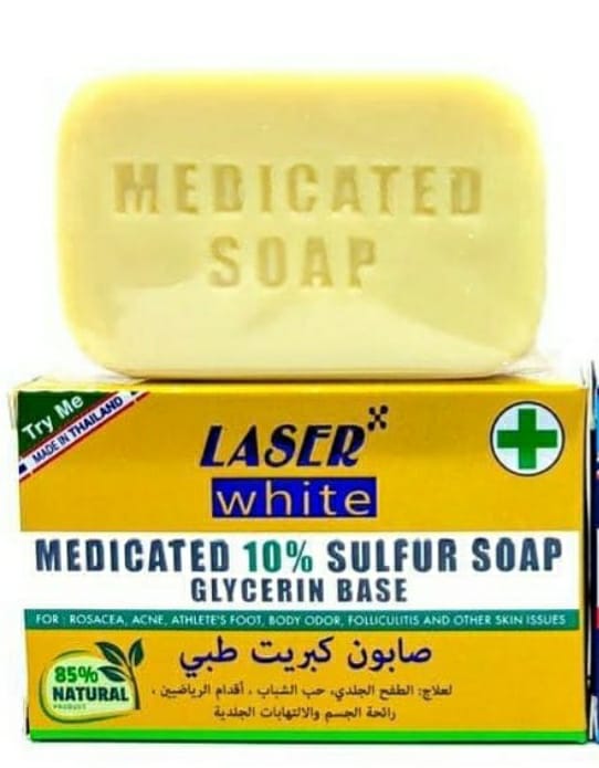 Laser White Medicated Sulfur Soap