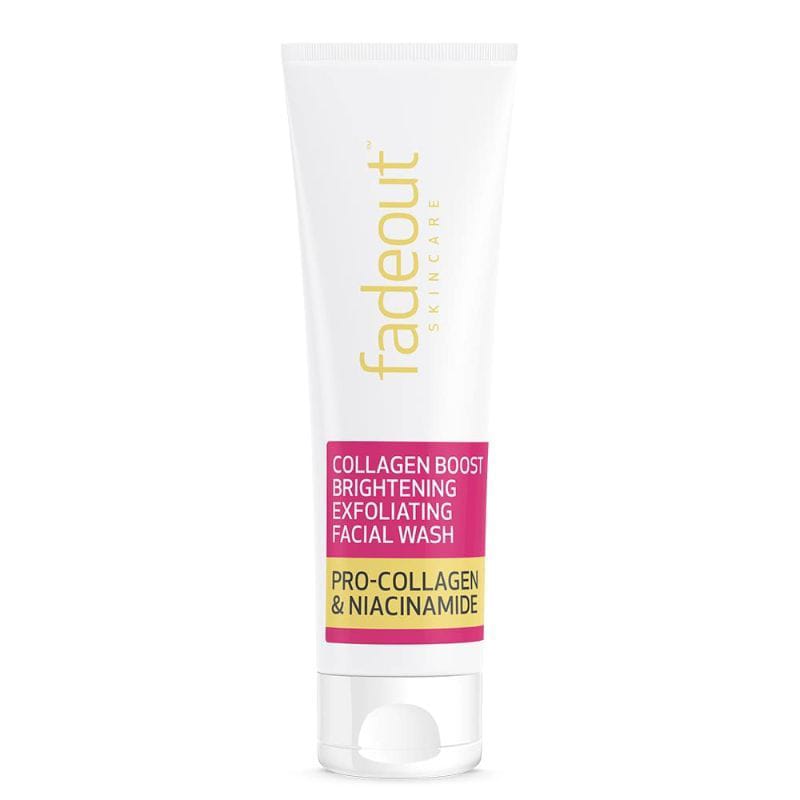 Fadeout Skincare Collagen Boost Brightening Exfoliating Facial Wash Pro-Collagen & Niacinamide