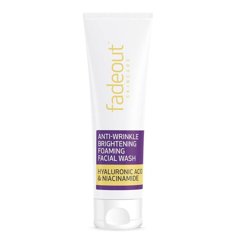 Fadeout Skincare Anti-Wrinkle Brightening Foaming Facial Wash Hyaluronic Acid & Niacinamide